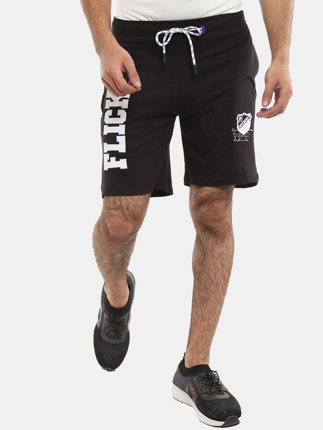 

V-Mart Men Black Printed Shorts