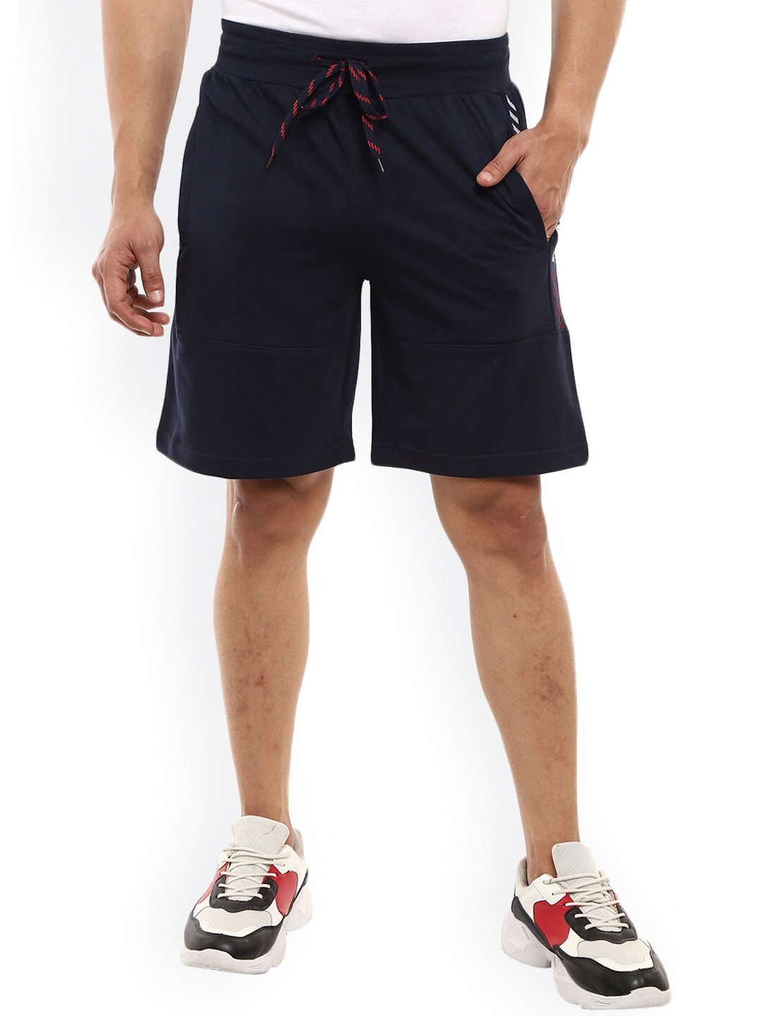

V-Mart Men Navy Blue Sports Shorts