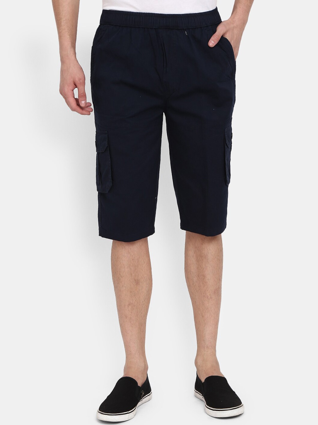 

V-Mart Men Navy Blue Cargo Shorts