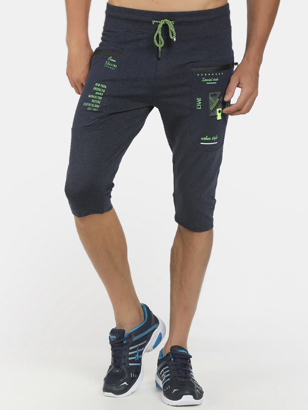 

V-Mart Men Blue Sports Shorts