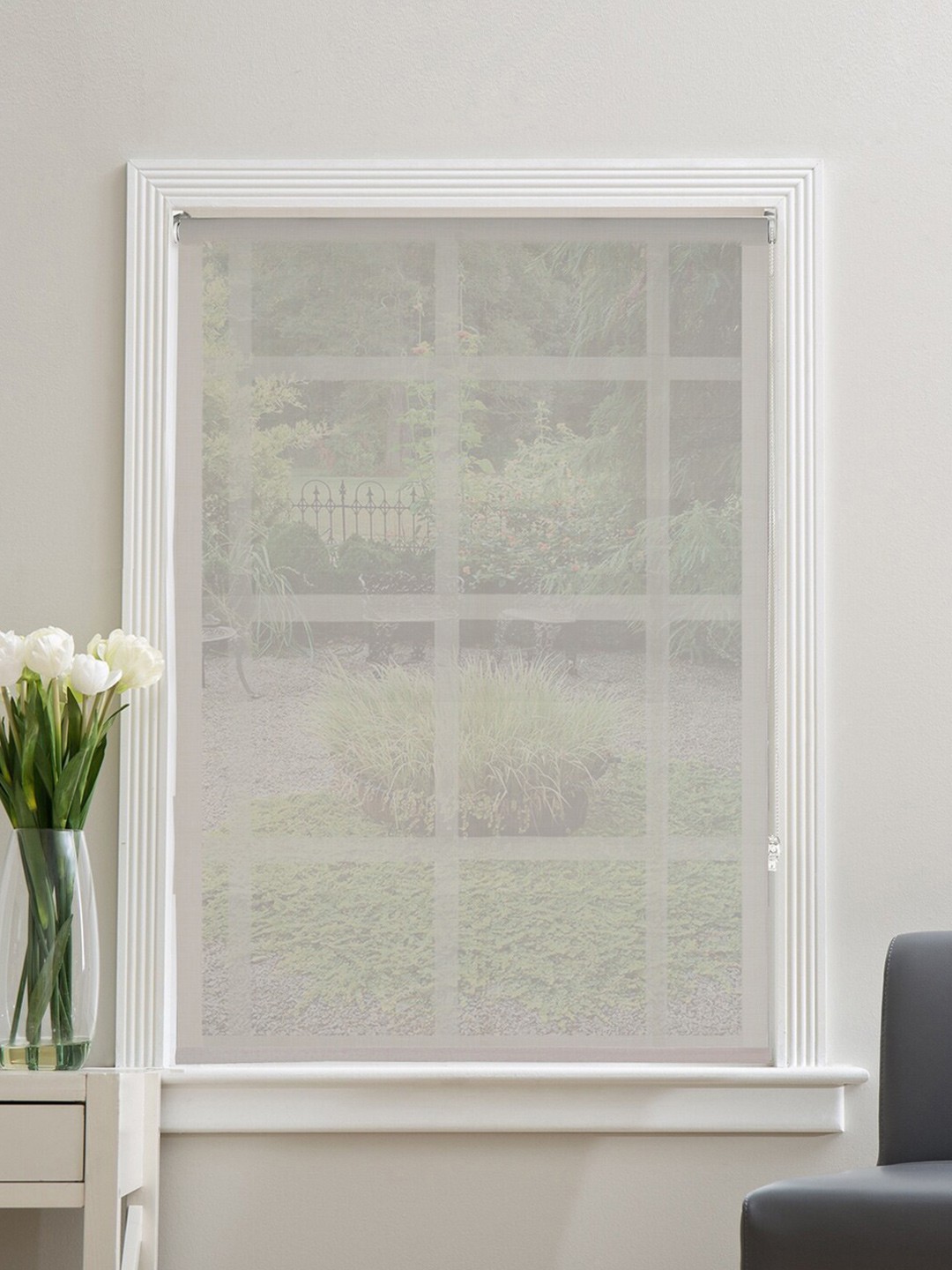 

Deco Window Grey & White Room Darkening Window Blinds