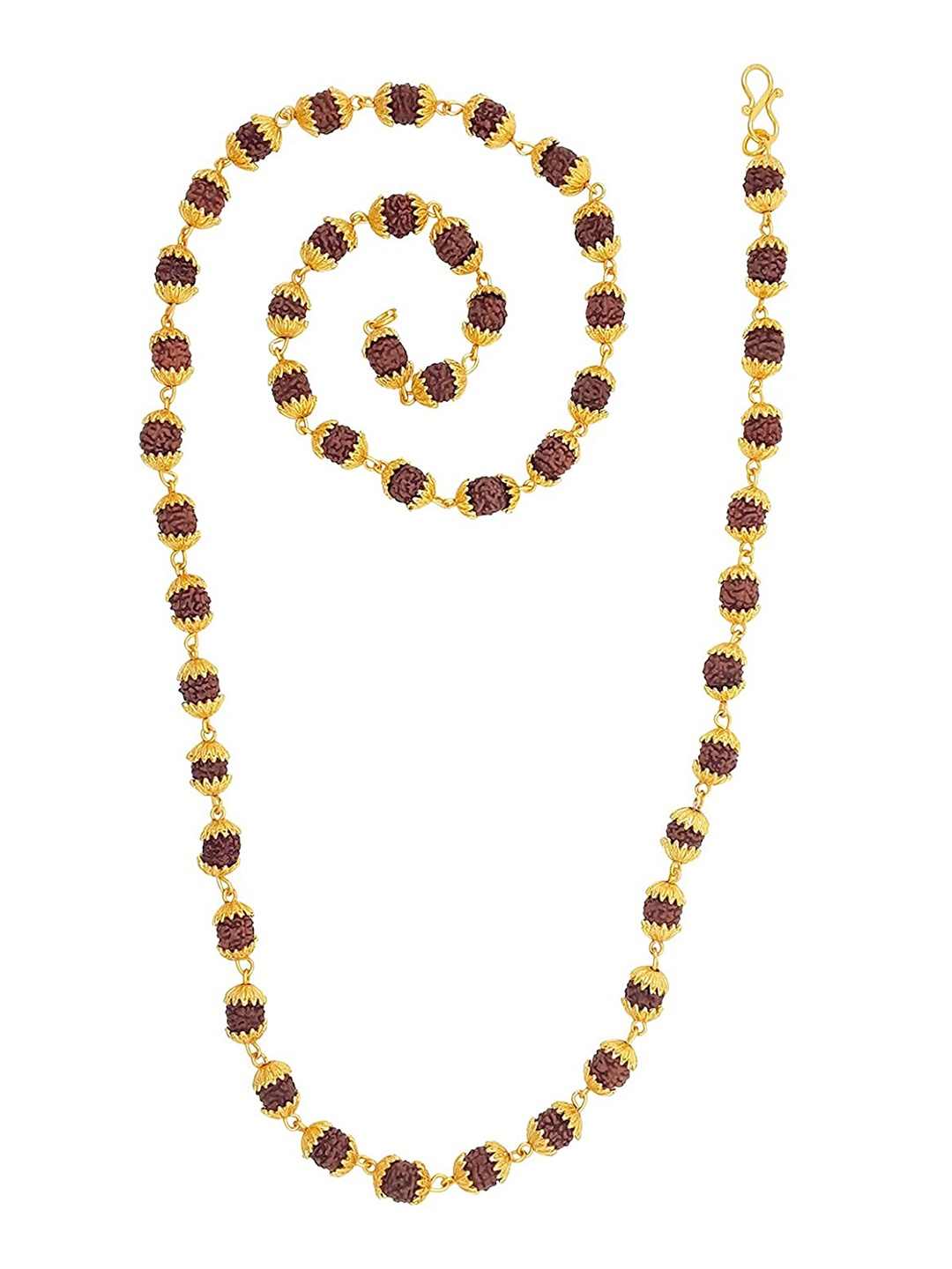 

Saizen Unisex Gold-Toned & Brown Brass Gold-Plated Antique Chain