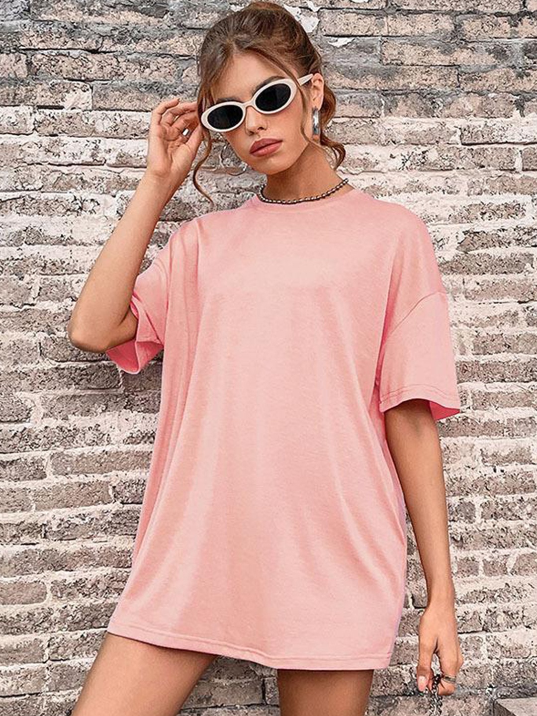 

StyleCast Pink Extended Sleeves Top