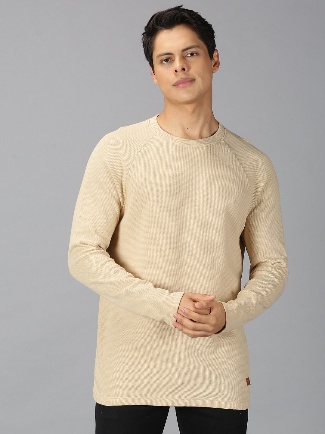 

UrGear Men Beige Sweatshirt