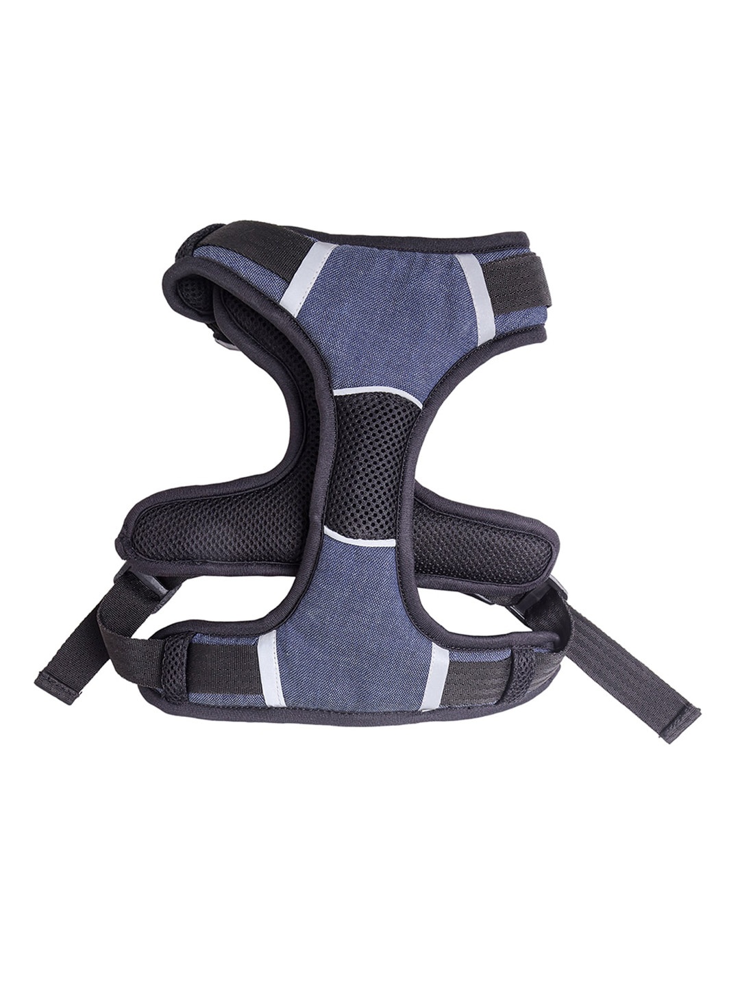 

Lulala Navy Blue & Black Self-Design Pet Harnesses