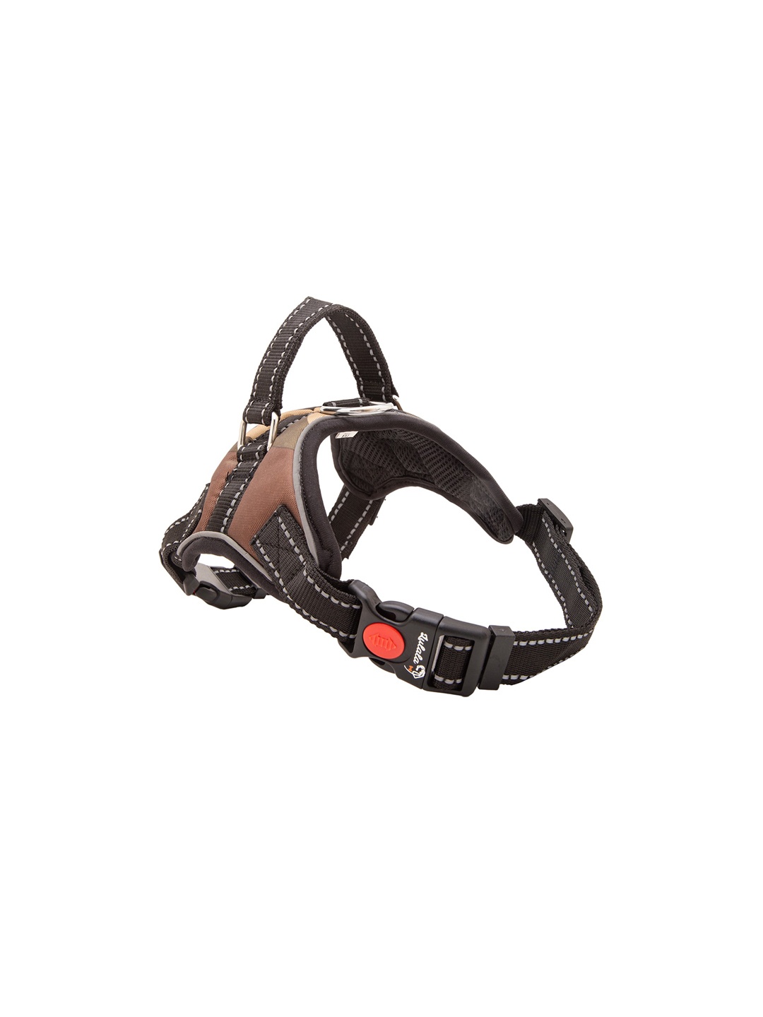 

Lulala Khaki-Colored Self-Design Pet Harnesses