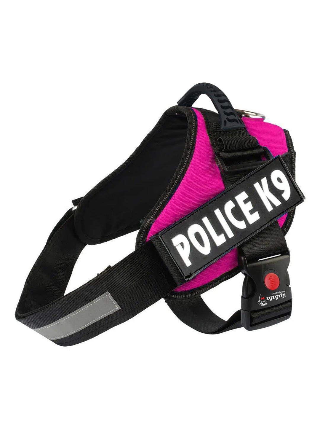 

Lulala Unisex Pink & Black Self-Design Pet Harnesses