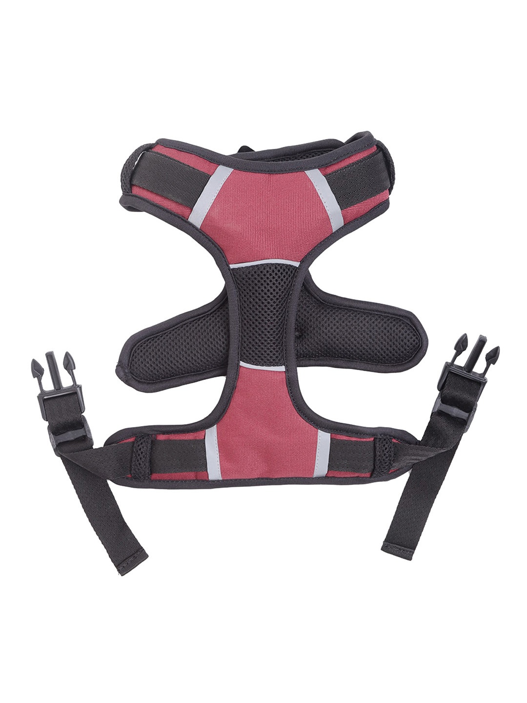

Lulala Maroon Self-Design Pet Harnesses