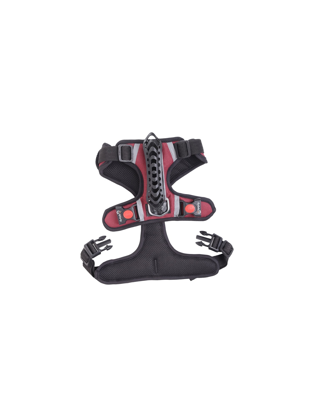 

Lulala Maroon Self-Design Pet Harnesses