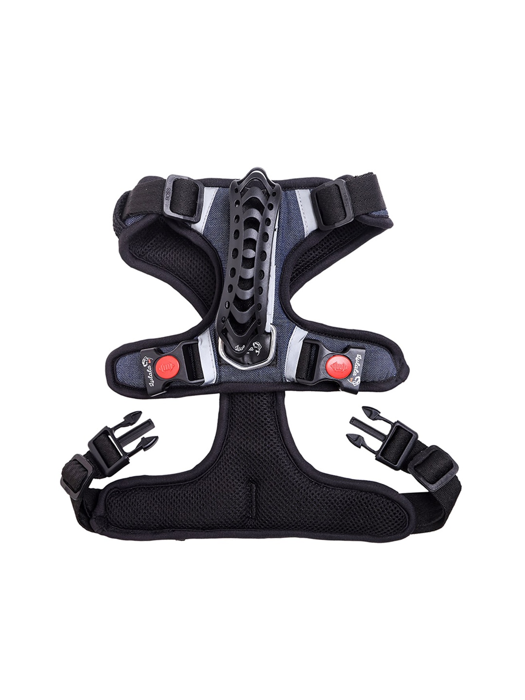 

Lulala Navy Blue Self-Design Adjustable Pet Harnesses