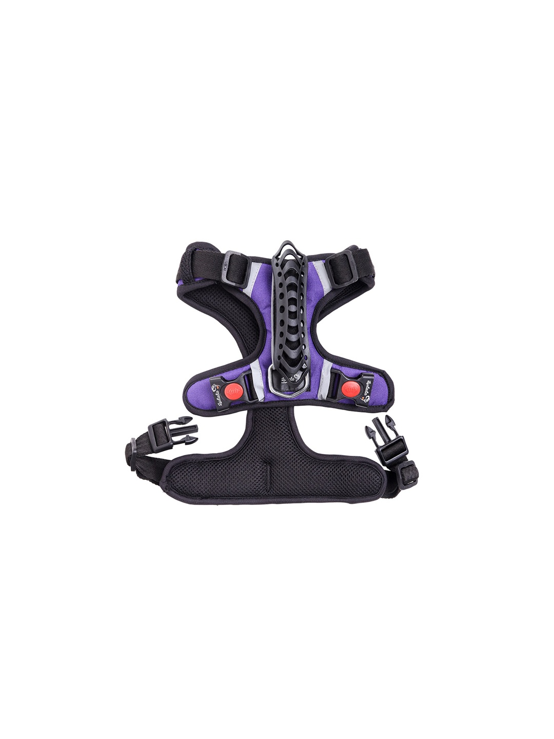 

Lulala Unisex Purple & Black Self-Design Pet Harnesses