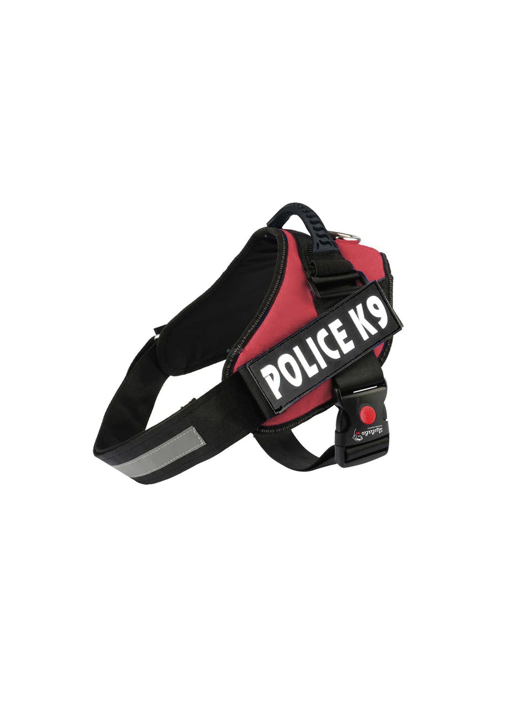

Lulala Maroon & Black Self-Design Pet Harnesses