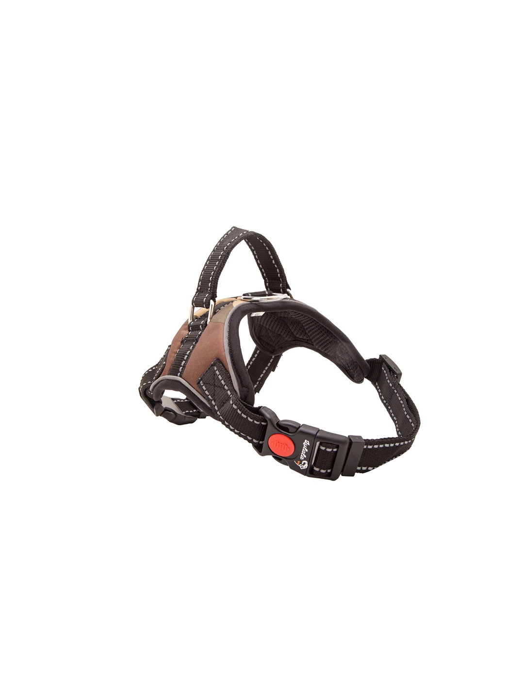 

Lulala Khaki & Black Self Design Pet Harnesses