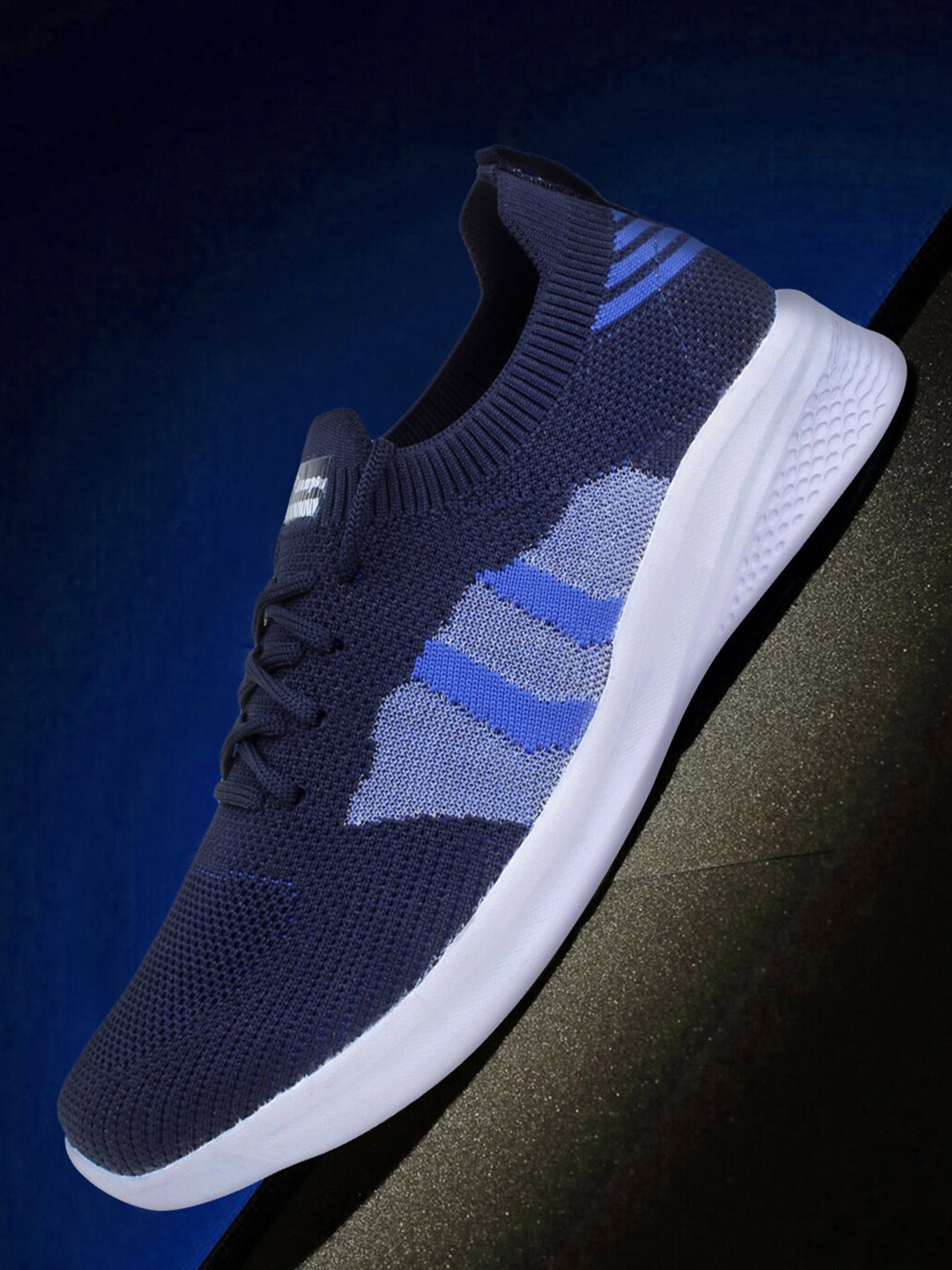 

Champs Men Navy Blue Mesh Running Non-Marking Shoes