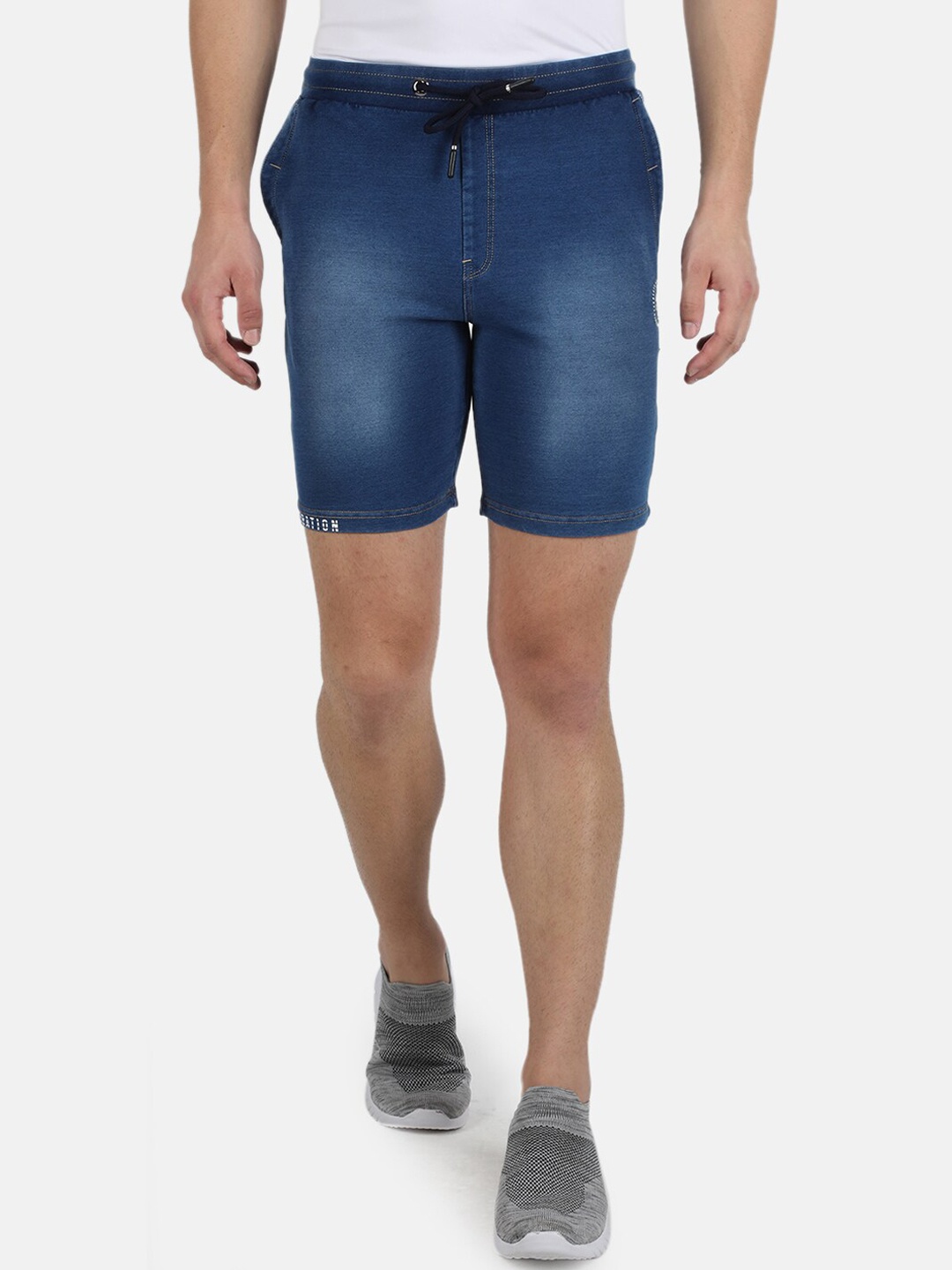 

Monte Carlo Men Blue Washed Denim Shorts