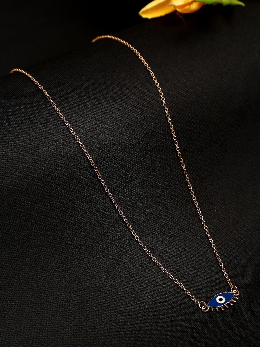 

Celena Cole Gold-Toned & Blue Gold-Plated Necklace