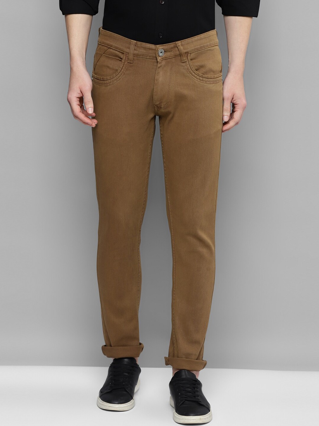 

Allen Cooper Men Brown Slim Fit Stretchable Jeans