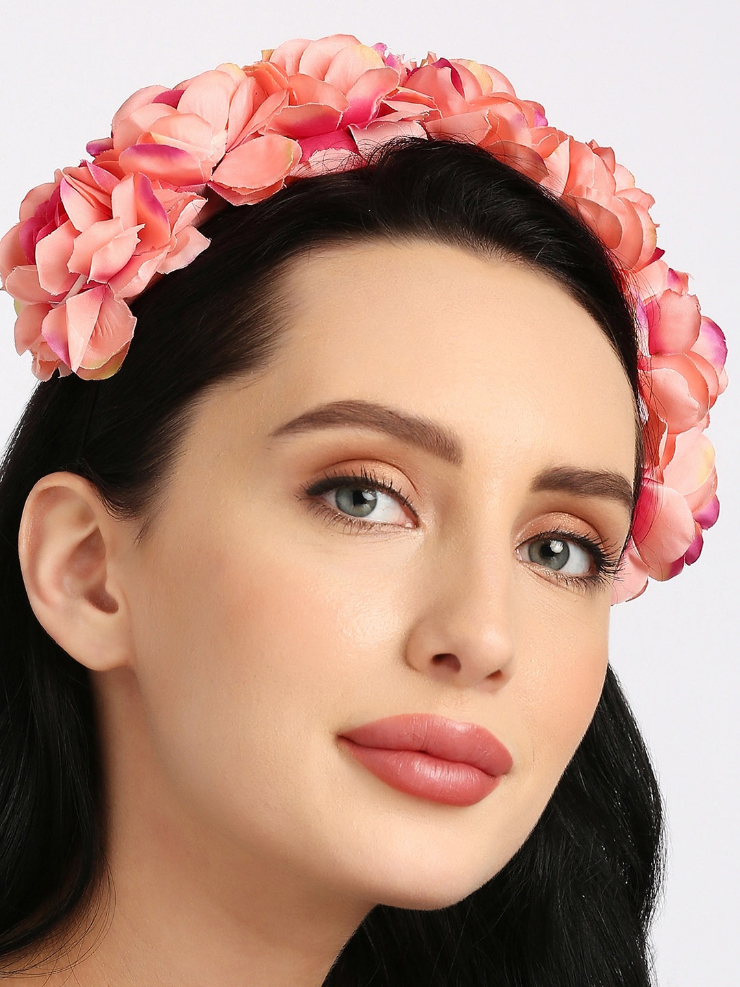 

OOMPH Women Pink & Orange Embellished Hairband