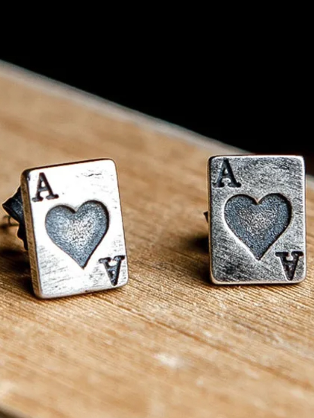 

OOMPH Silver-Toned Geometric Studs Earrings