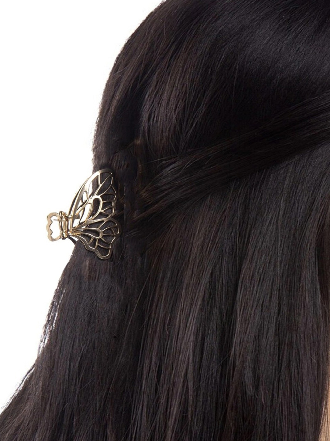 

OOMPH Women Gold-Toned Embellished Claw Clip