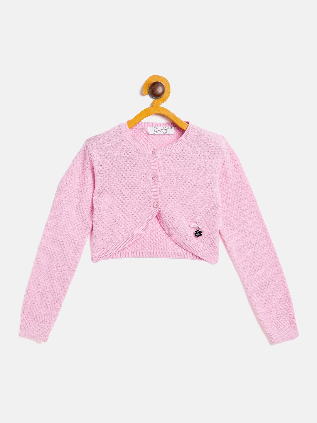 

JWAAQ Girls Pink Crop Shrug