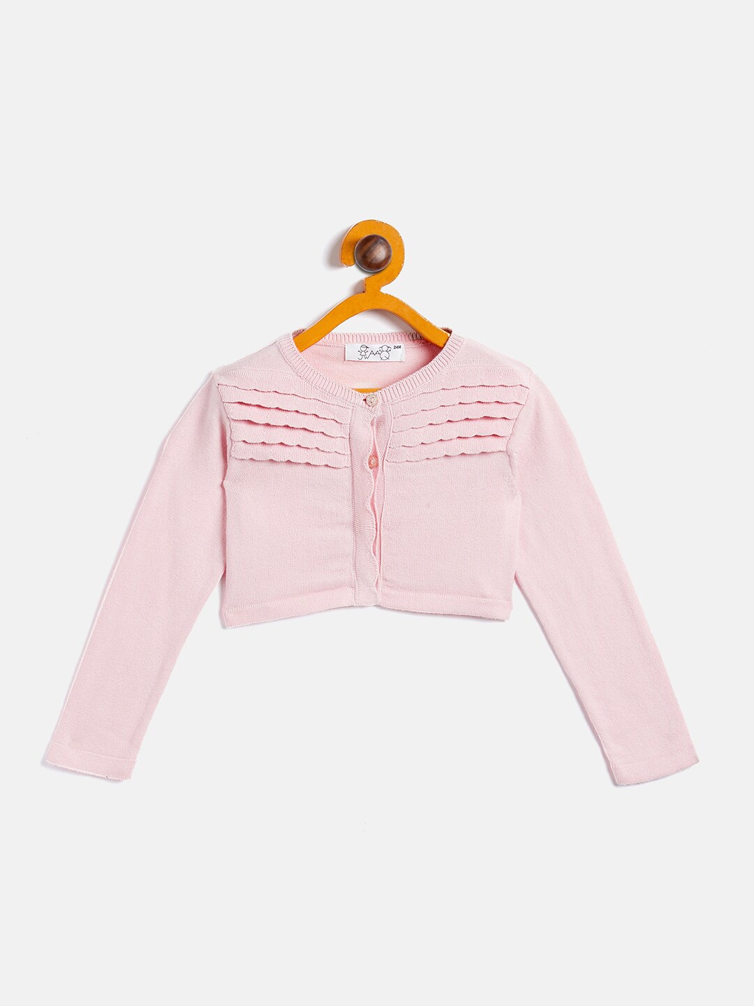 

JWAAQ Girls Pink Crop Shrug