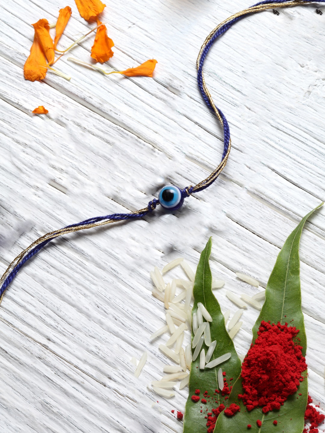 

DUGRISTYLE Blue Evil Eye Rakhi