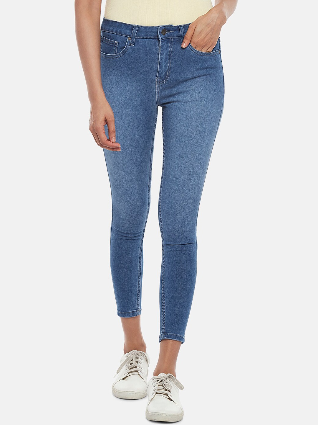 

People Women Blue Skinny Fit Jeans