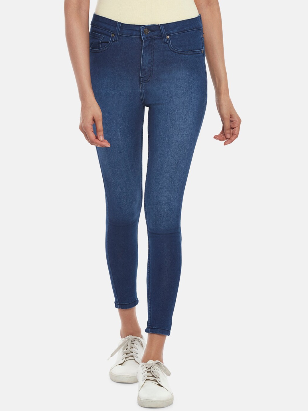

People Women Navy Blue Skinny Fit Jeans