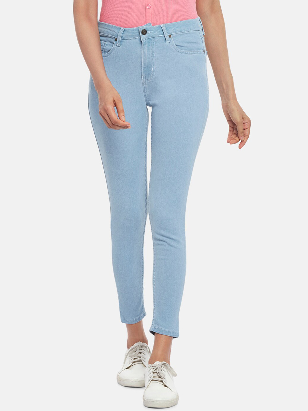

People Women Blue Skinny Fit Jeans
