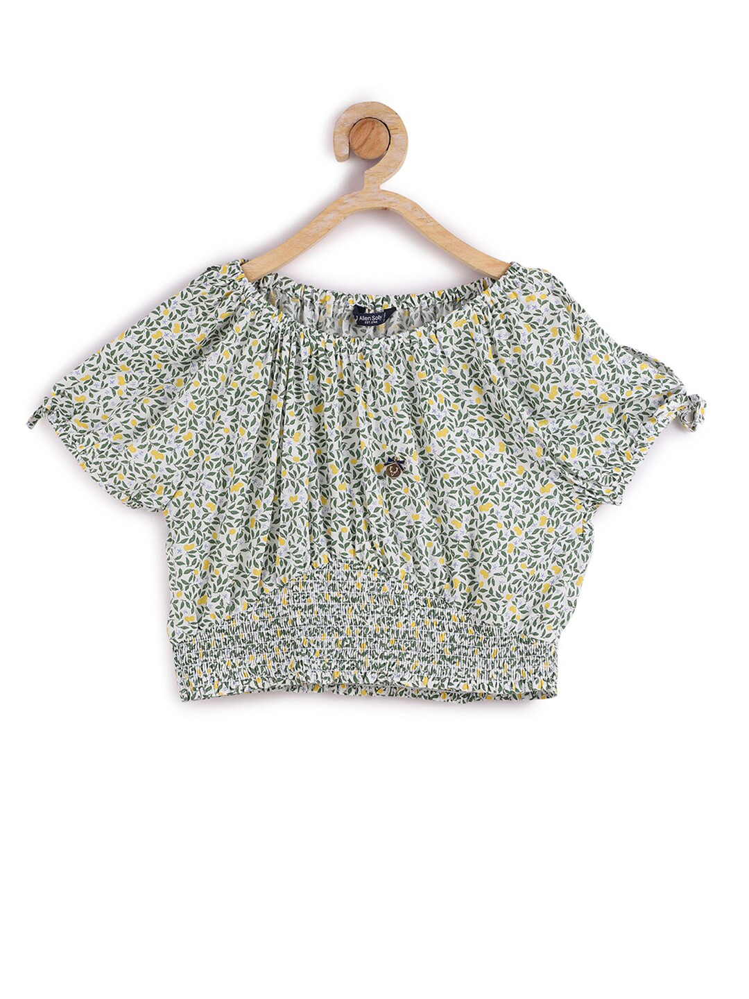 

Allen Solly Junior Multicoloured & nimbus cloud Floral Print Blouson Top, Multi