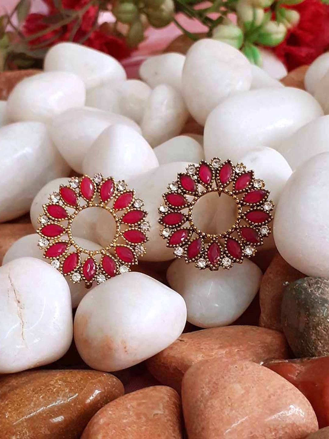 

RICH AND FAMOUS Multicoloured Contemporary Drop Earrings, Multi