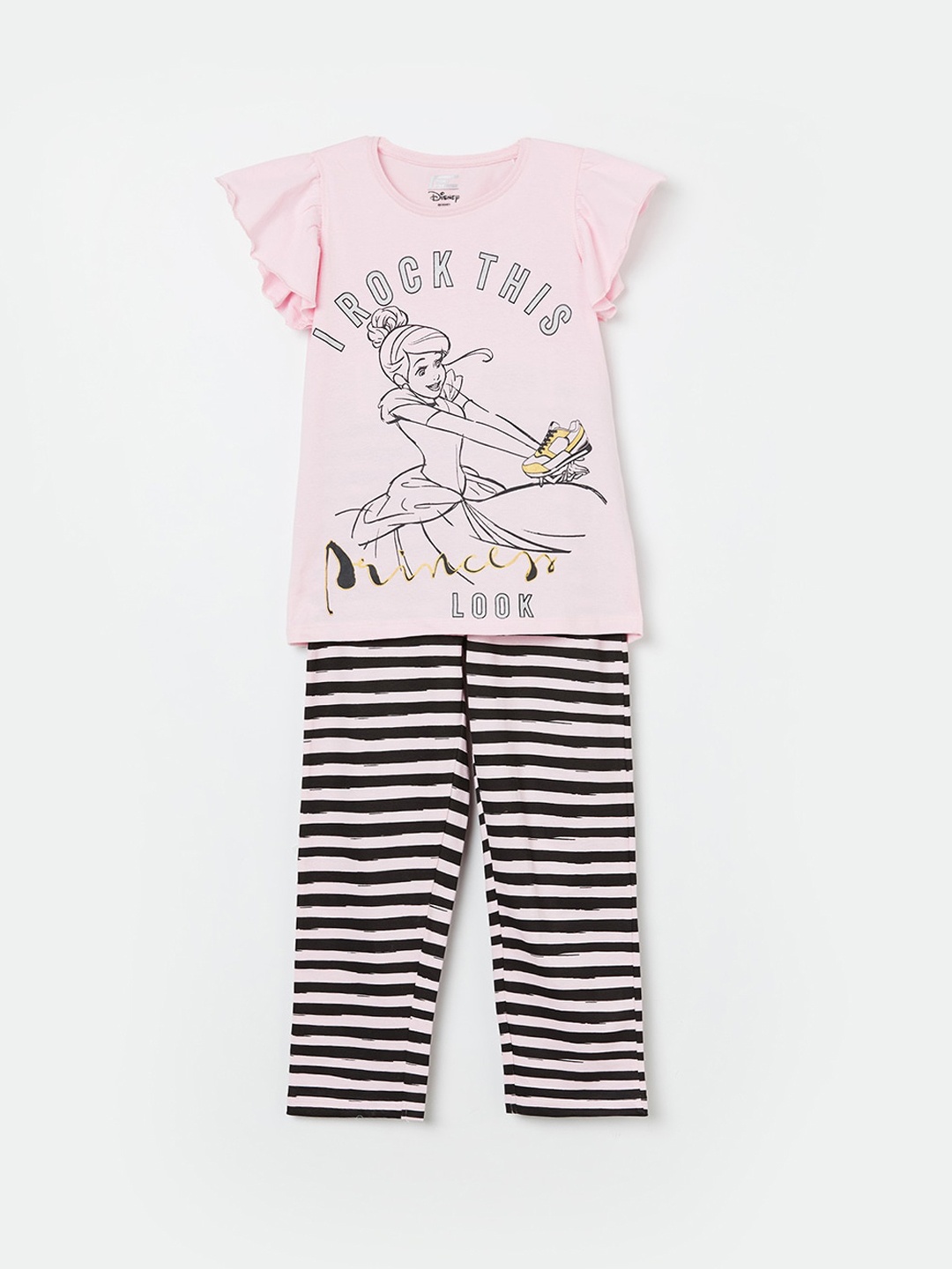 

Fame Forever by Lifestyle Girls Pink Cinderella Print Clothing Set