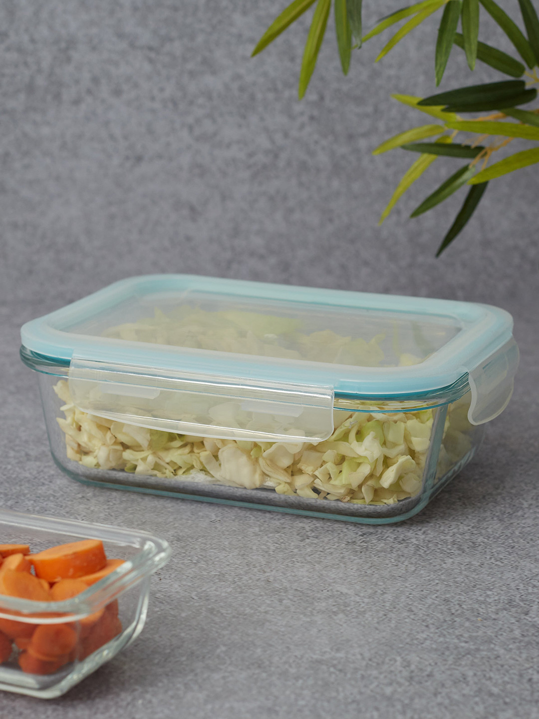 

HomeTown Transparent Robust Glass Lunch Box-1050ML