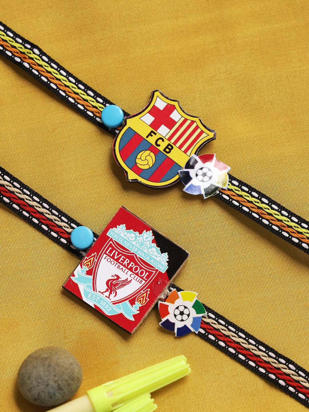 

Aapno Rajasthan Set of 2 Red Liverpool Fanclub Rakhi