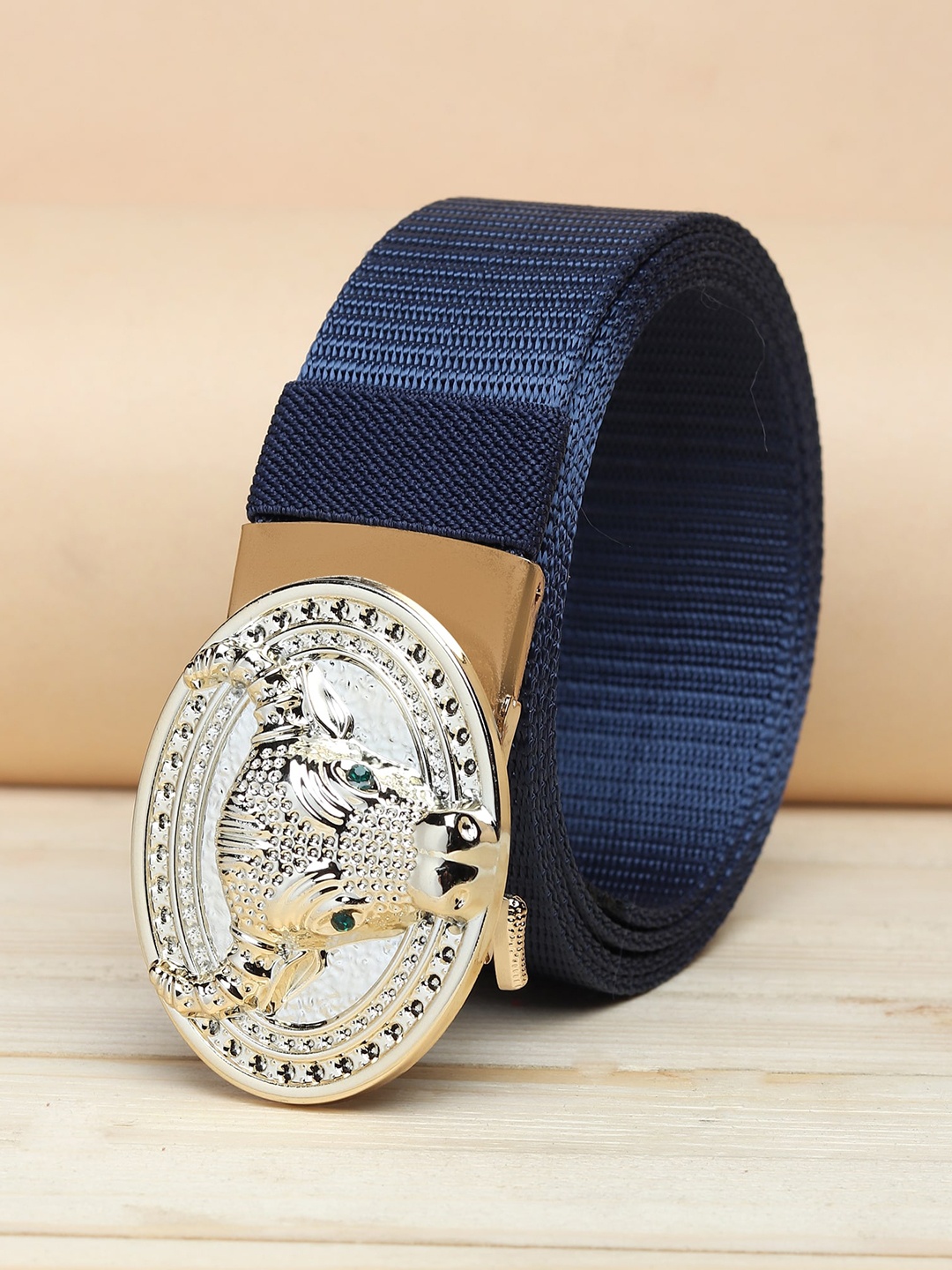 

ZORO Men Blue Textured Belt