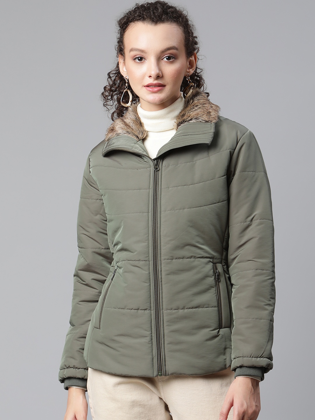 

Foreign Culture By Fort Collins Women Green Tailored Jacket