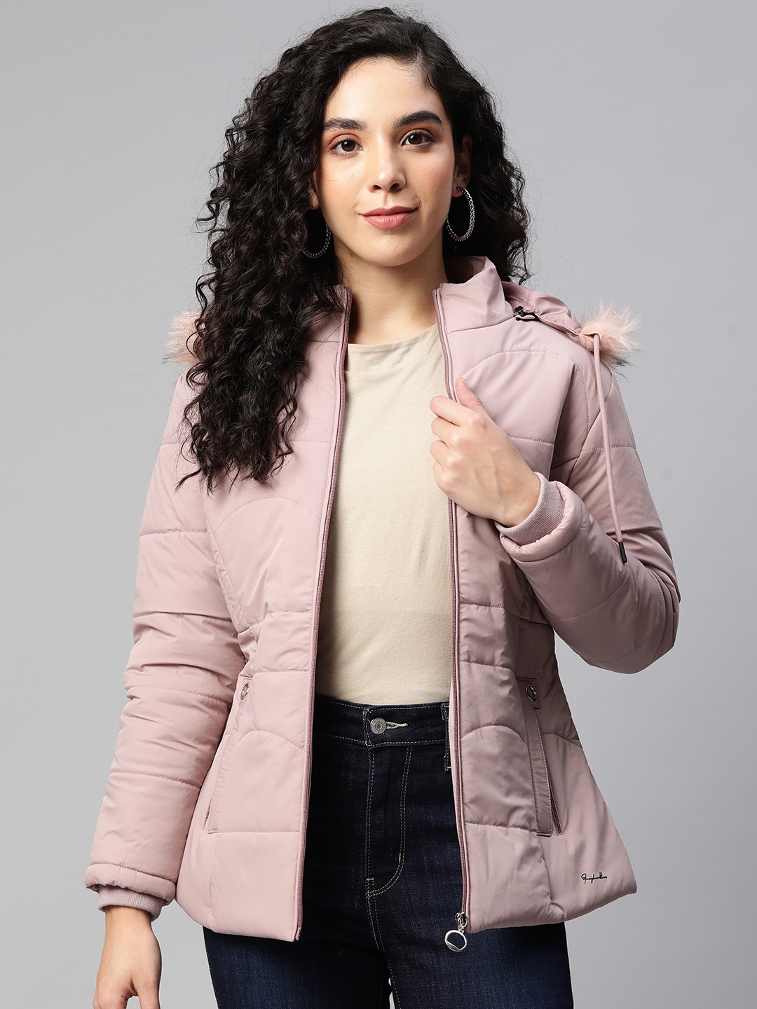 

Foreign Culture By Fort Collins Women Pink Bomber Jacket