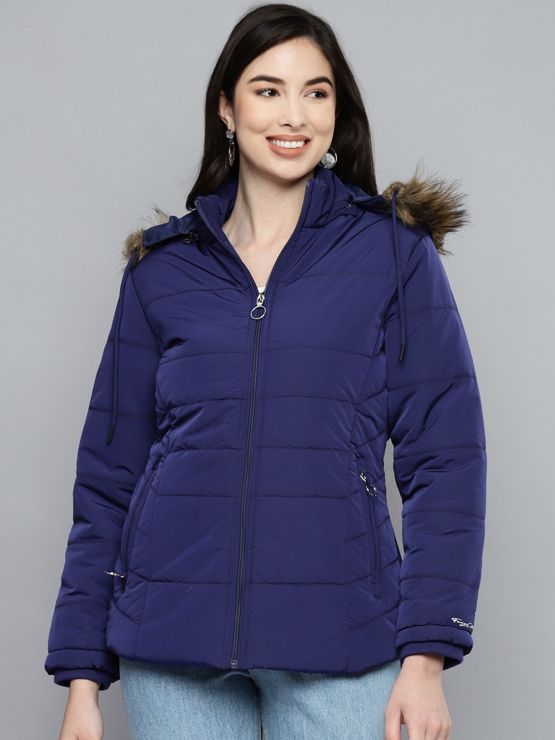 

Foreign Culture By Fort Collins Women Blue Insulator Parka Jacket