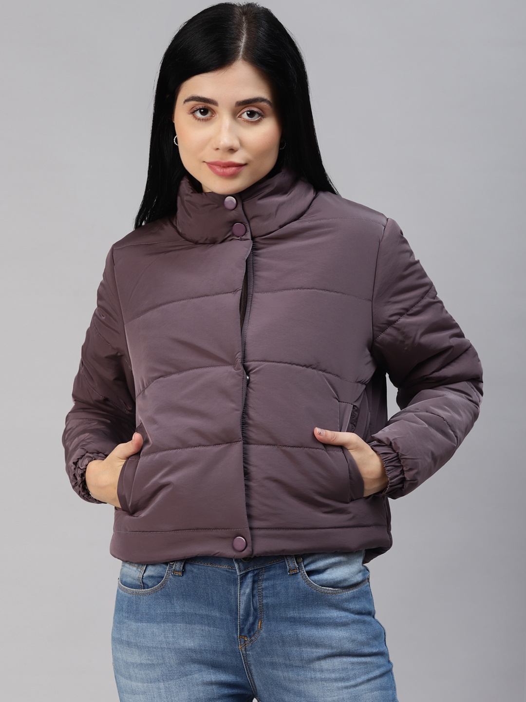

Foreign Culture By Fort Collins Women Burgundy Padded Jacket