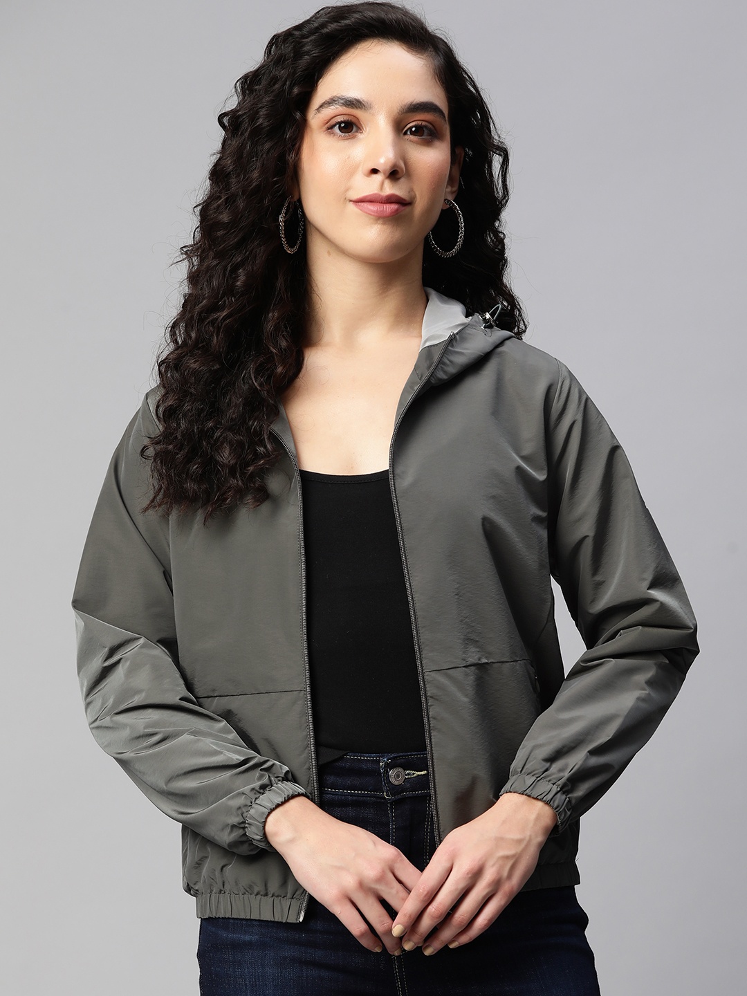 

Foreign Culture By Fort Collins Women Grey Tailored Jacket