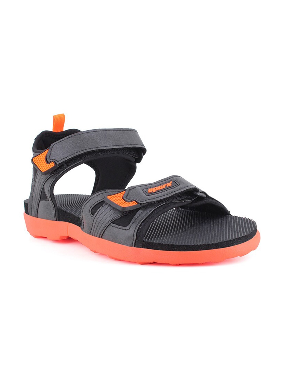 

Sparx Men Black & Orange Sports Sandals