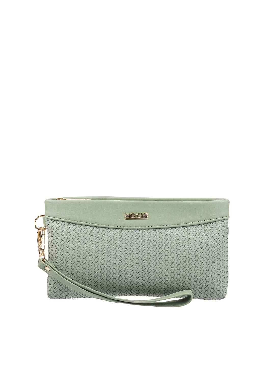 

Mochi Women Green Printed Zip Around Wallet