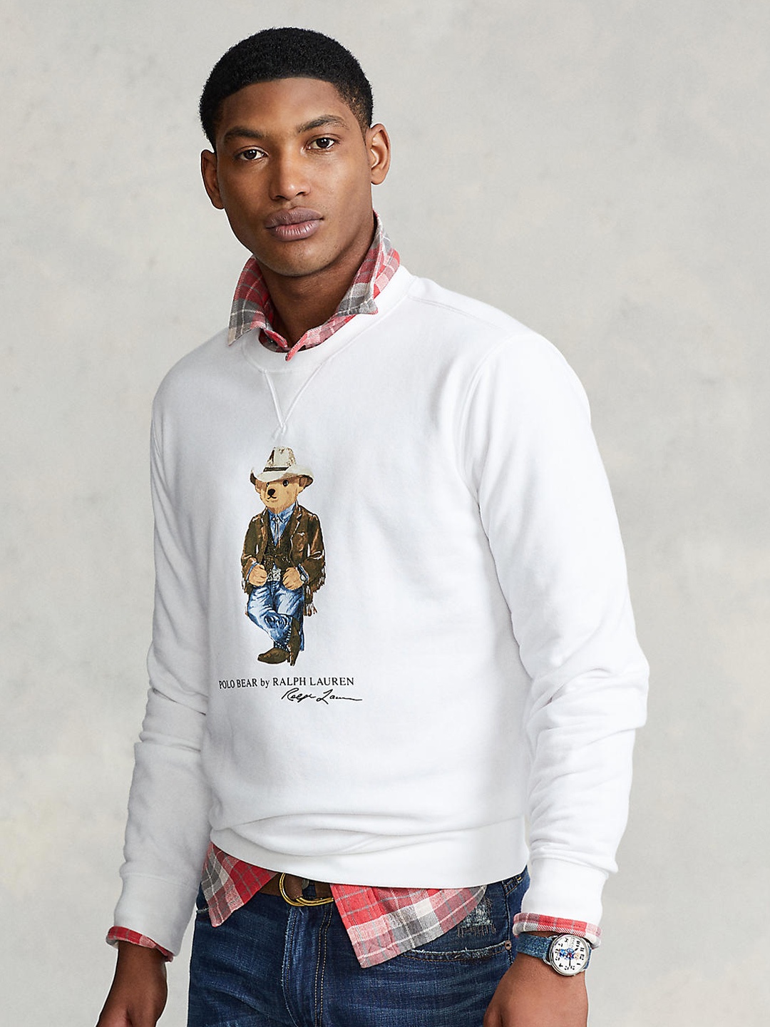 

Polo Ralph Lauren Men White & Brown Printed Sweatshirts