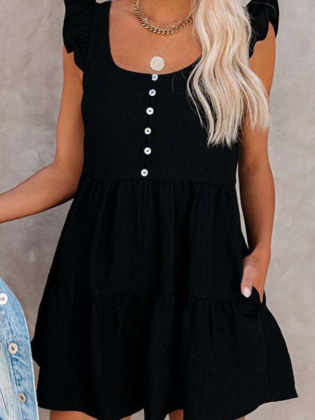 

BoStreet Black Mini Dress