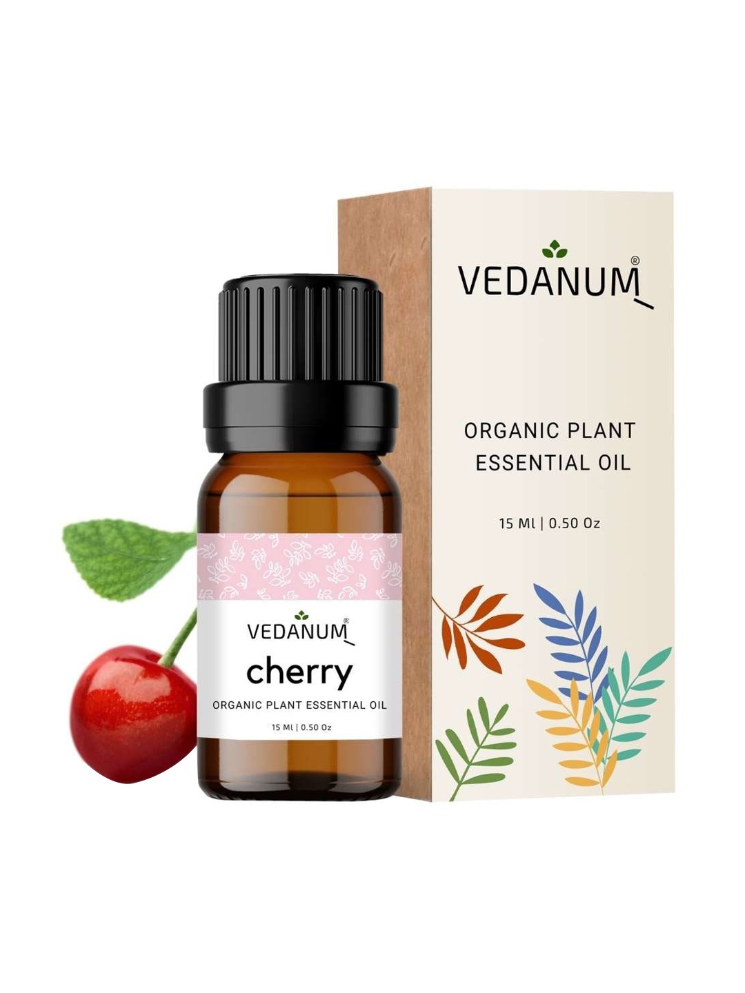 

VEDANUM Premium Cherry Organic Plant Essential Oil - 15 ml, White