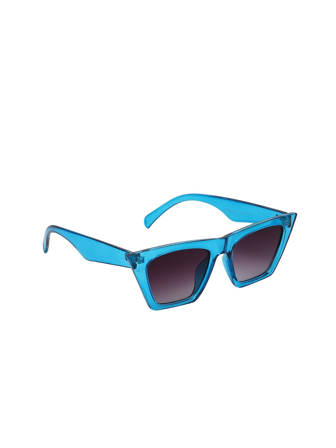 

SCAGLIA Unisex Black Lens & Blue Cateye Sunglasses with UV Protected Lens