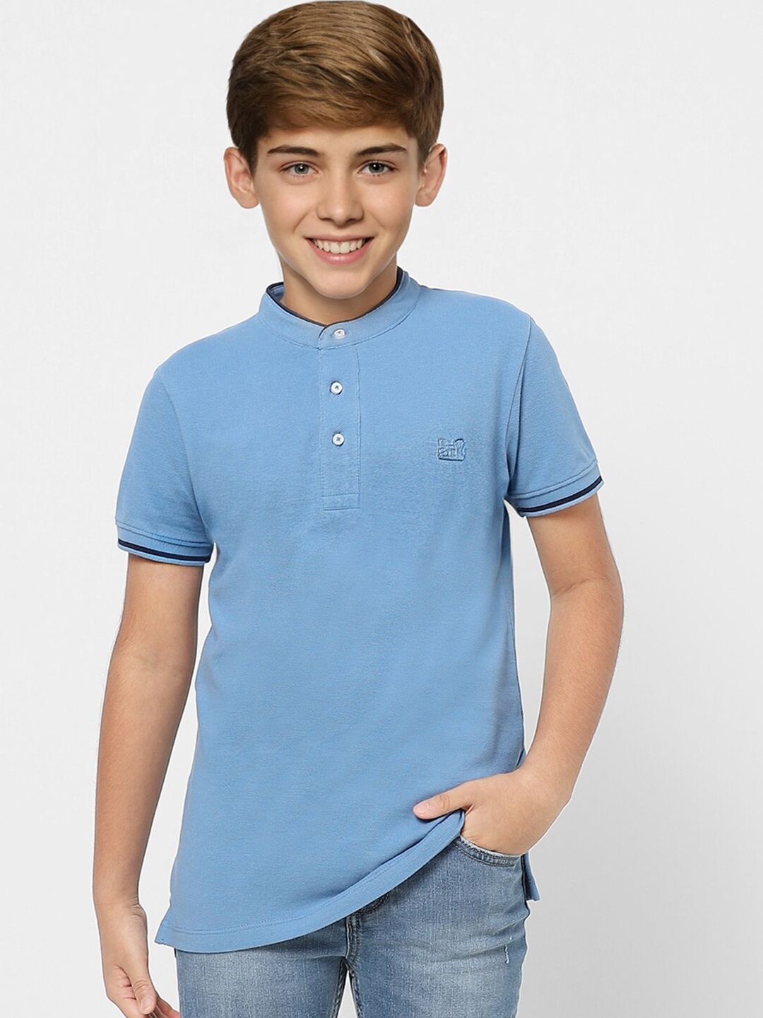 

Jack & Jones Boys Blue & pastel gray T-shirt