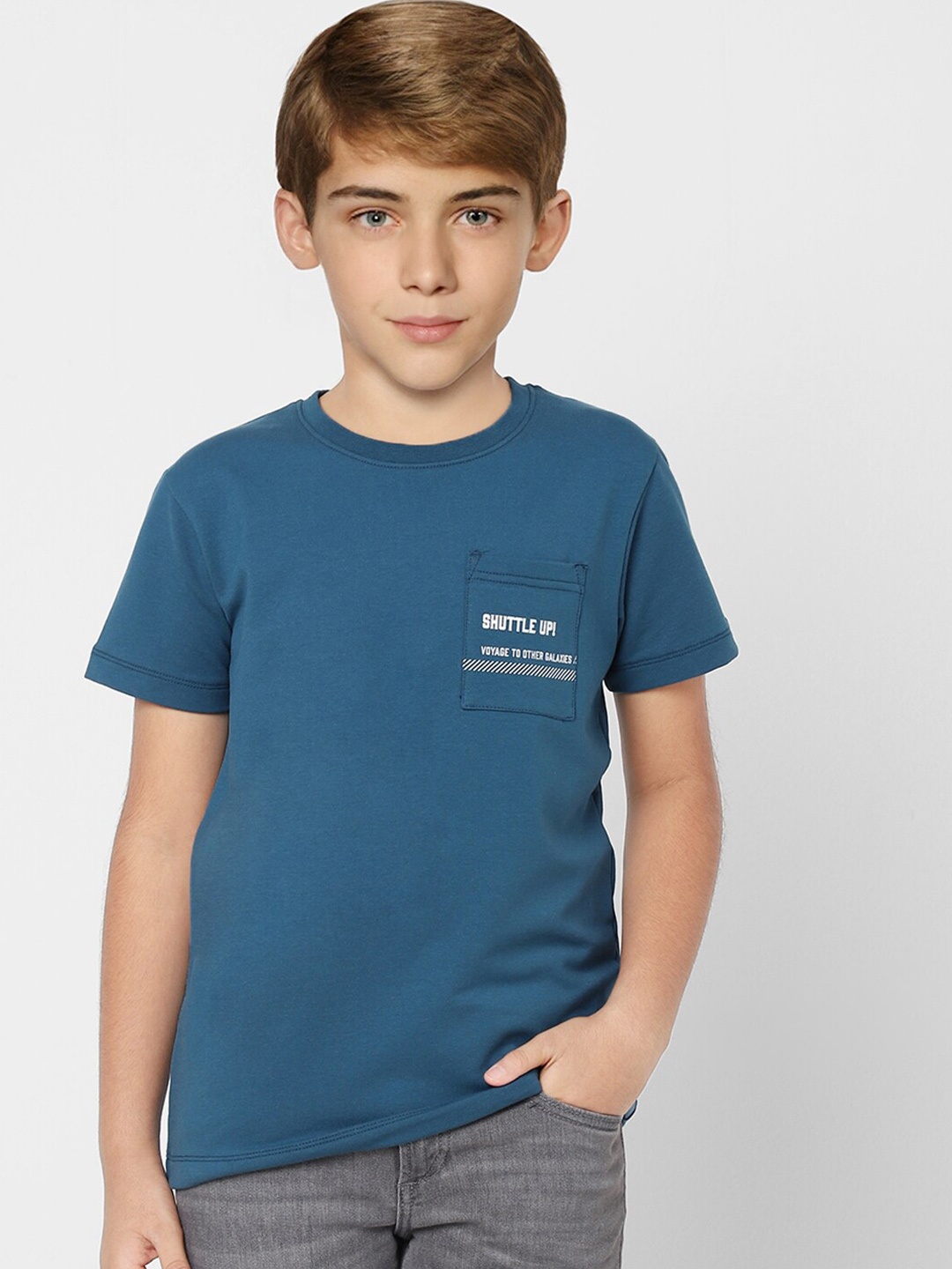 

Jack & Jones Boys Blue & dark blue V-Neck T-shirt