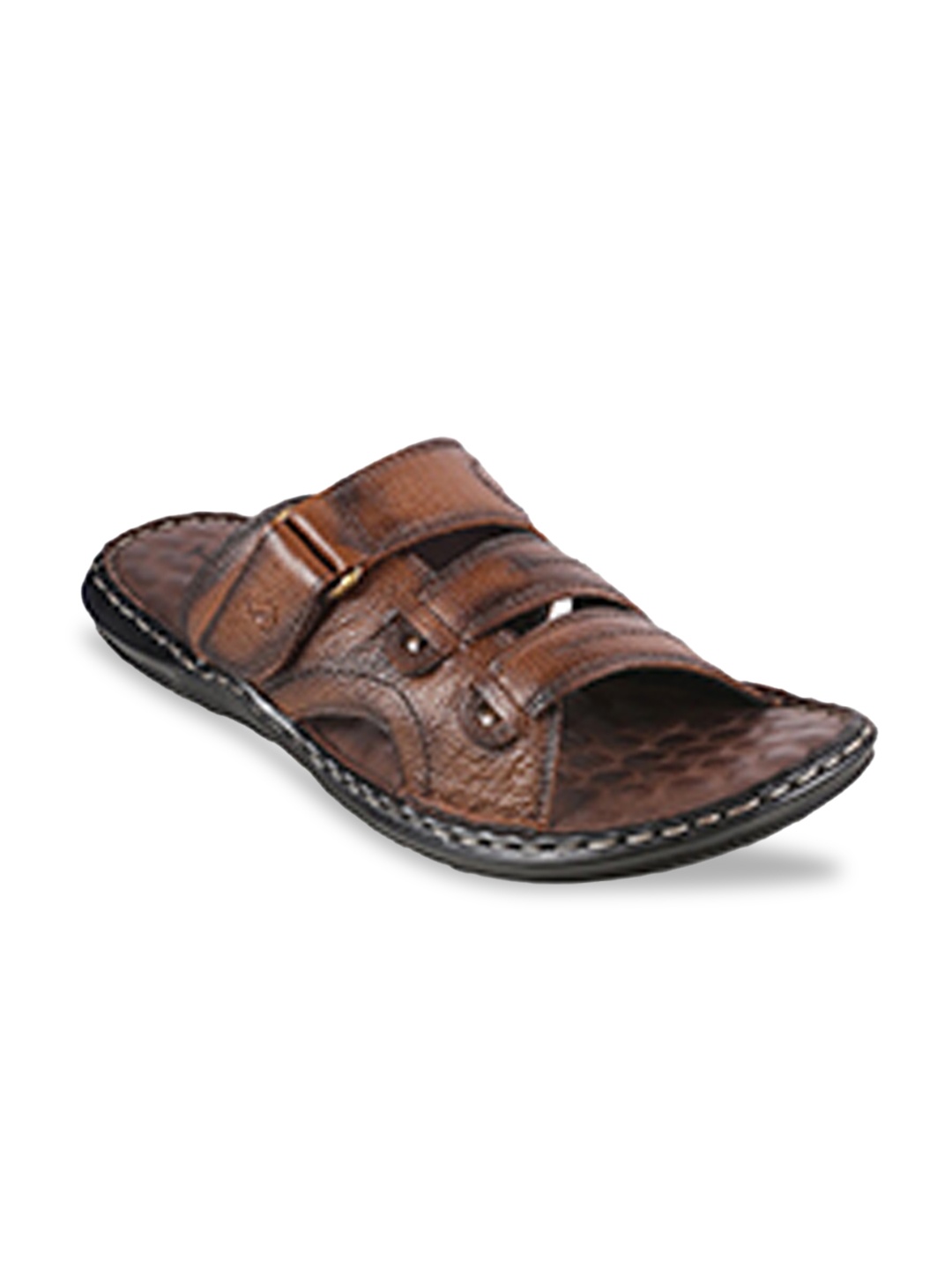 

Mochi Men Brown Leather Comfort Sandals